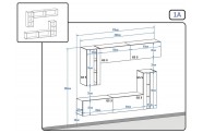 Meblościanka do salonu CONCEPT 30 Sonoma