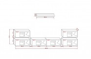 Meblościanka do salonu CONCEPT 78 sonoma