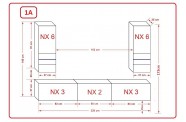 Mała meblościanka do salonu NEXT 21